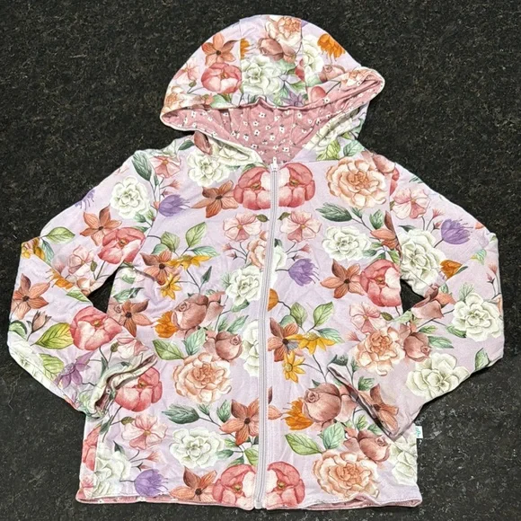Posh Peanut Floral Hooded Jacket 3T - Picture 1 of 4